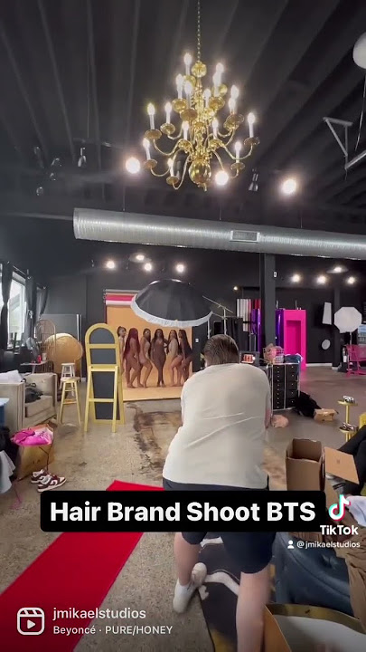 Hair Brand Shoot BTS Scene 1 Nude Brown Tones for @laidbyjaicierra 📸🥳