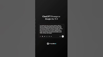 ChatGPT prompt to escape the 9 to 5
