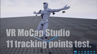 VR MoCap Studio. 11 tracking points test (20200901)