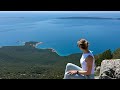 Steep rope climbe & stunning hiking views ⛰️ 4K island Losinj Osorscica