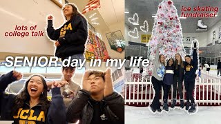 SENIOR day in my life: school, college talk, + ice skating fundraiser | Vlogmas Day 15