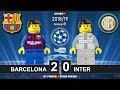 Barcelona vs Inter 2-0 • Champions League 2019 (24/10/2018) All Goals Highlights Lego Football