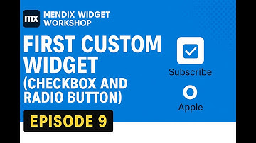First Custom Widget (Checkbox and Radio button) #customwidgets #build #mendix #programming