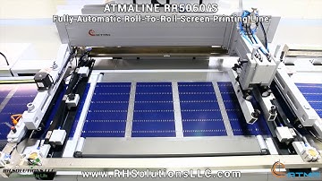 ATMALINE RR5060 S Fully Automatic Roll-To-Roll Screen Printing Line