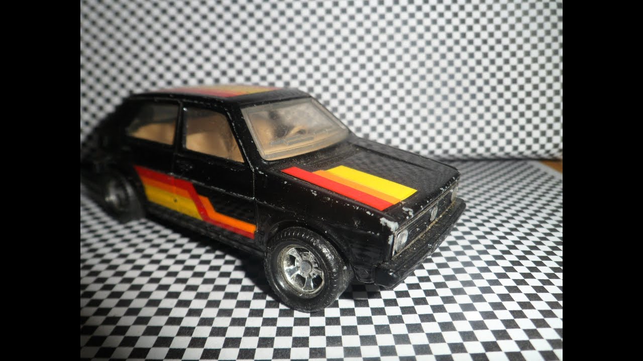 Volkswagen Golf MK1 Matchbox Super Kings black (car review) VW Rabbit 1 ...