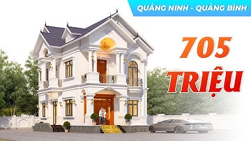 Ấn Tượng Mẫu Biệt Thự 2 Tầng Tân Cổ Điển 705 TRIỆU Với Hệ Mái Thái Độc Đáo Tại Quảng Ninh Quảng Bình