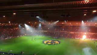 Wolves v Liverpool - pre-match light show