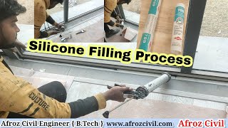 Silicone Filling Process In Gap | गैप में सिलिकॉन को कैसे भरे | Window , Curtain Wall etc. screenshot 2