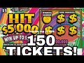 FULL PACK! 150X HIT $5,000 $150 Of Tickets!!!!Texas Lottery Scratch Off Tickets ARPLATINUM