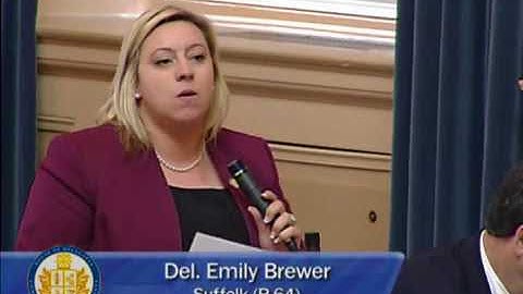Delegate Emily Brewer says no to the 