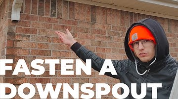How To Refasten A Downspout Into Brick Siding | DIY Concrete Or Brick Downspout Installation