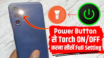 Double Click Power Button For Flashlight | Power Button Se Torch On Off Kaise Karen (Android)