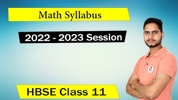 HBSE Class 11 Math Syllabus 2022-2023 Session || Haryana Board New Syllabus for Class 11