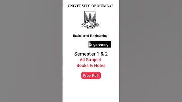 First year Engineering | Free books and notes| Mumbai University