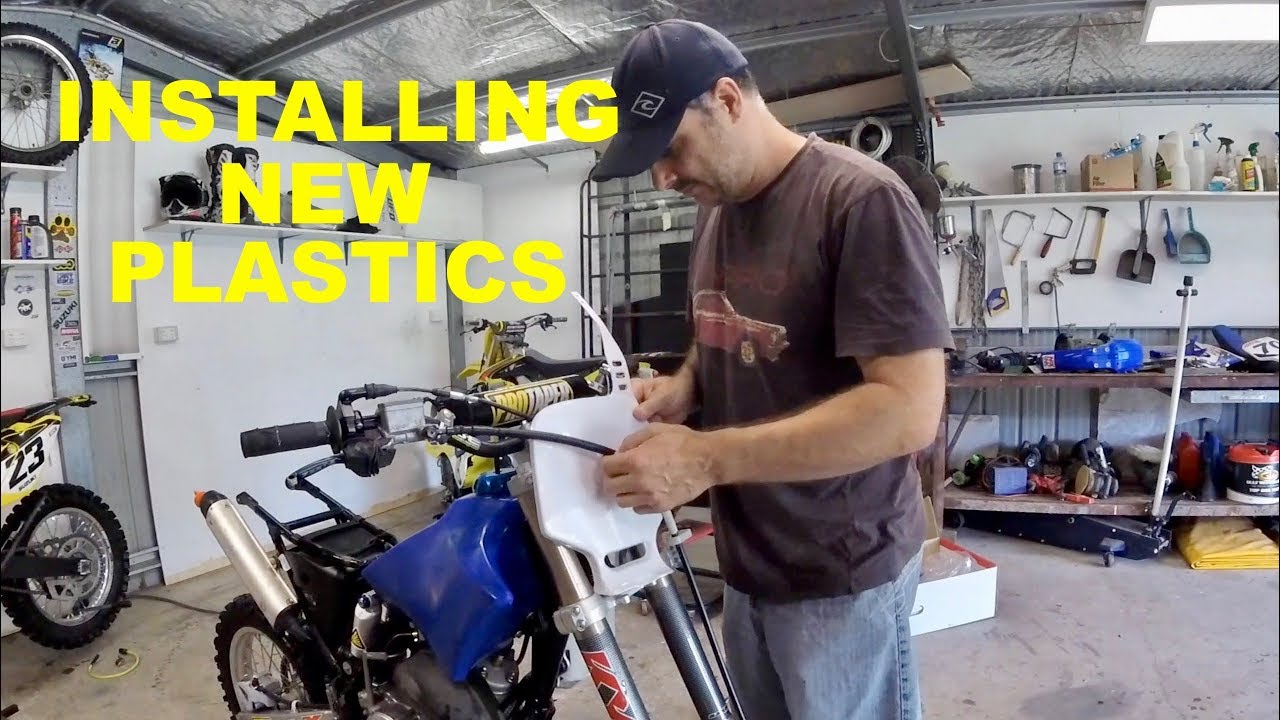Dirt bike makeover new plastics amazing results. YouTube