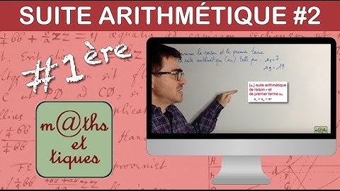 Déterminer une suite arithmétique - Première