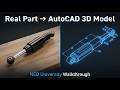 Complete AutoCAD Shock Absorber Drawing | Isometric + Orthographic Views | Mechanical Engineering