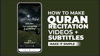 How to Make Quran Recitation Videos with Subtitles - Easy Tutorial for YouTube and TikTok screenshot 4