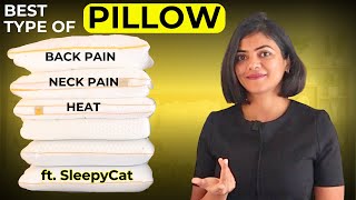 👆Select the Best pillow for Back Pain, Neck Pain, Heat? with SleepyCat