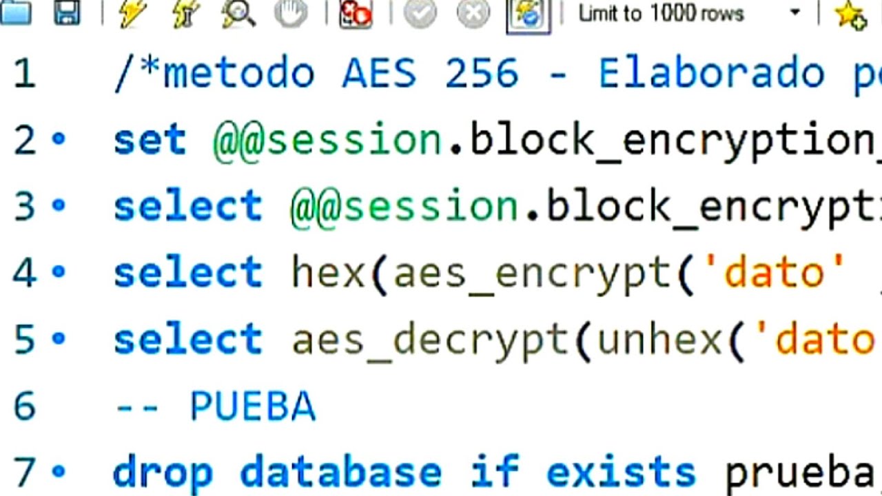 Encriptaci n AES 256 Bits MySQL YouTube Encriptaci n AES 256 Bits MySQL YouTube
