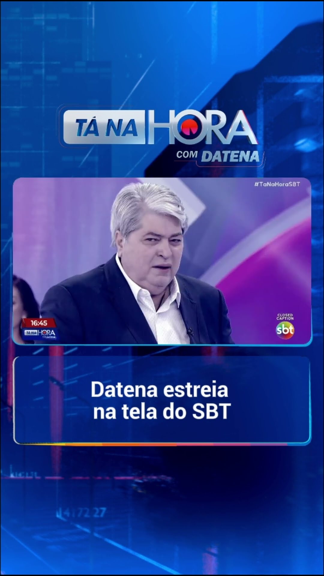 Veja a estreia de Datena na tela do SBT | Tá na Hora (09/12/24)