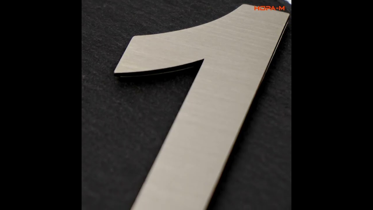 Цифра на дверь Luxe 75 мм НОРА М 1