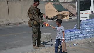 Evacuation of Afghanistan - Scenes From US Troops Around Airport in Kabul