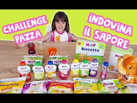 Alyssa e la Hipp Challenge! 🍎 Indovina la frutta dal sapore.