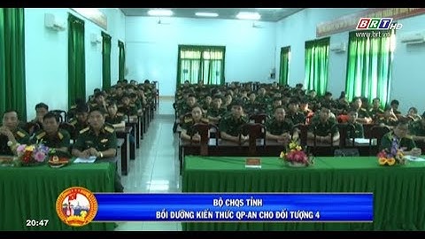 Bộ CHQS tỉnh: Bồi dưỡng kiến thức QP-AN cho đối tượng 4