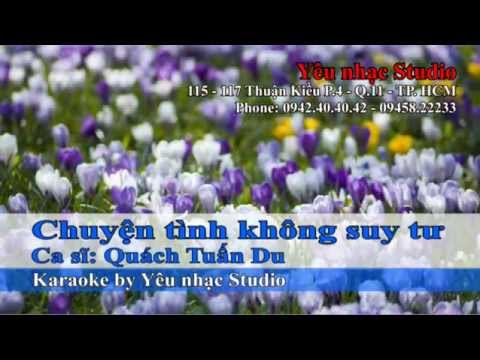 karaoke Chuyện tình không suy tư [tone nam]