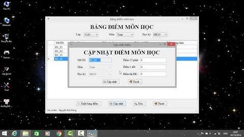 Demo phần mềm quản lý học sinh cấp 3