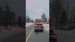 School Bus Stopping Laws in Ontario Canada | Road Safety | School Bus. #canada #vlog #schoolbus
