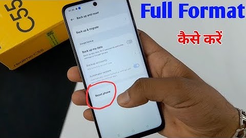 how to reset realme c55 | how to format realme C55 mobile