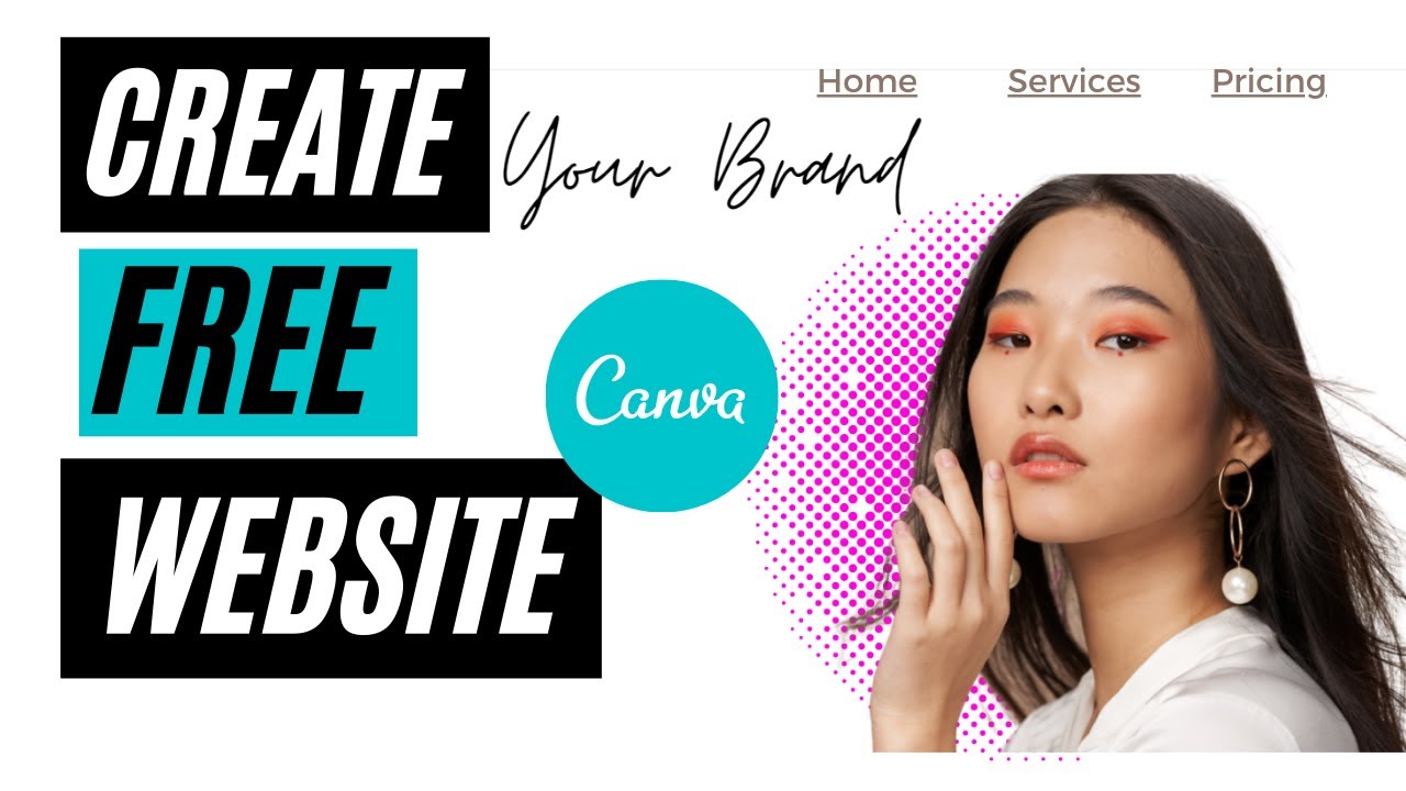 Create A Free Website Using Canva Canva Tutorial For Beginners 2021 