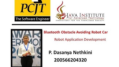 Obstacle Avoiding Robot Car | Java Institute | PCJT Software Engineering