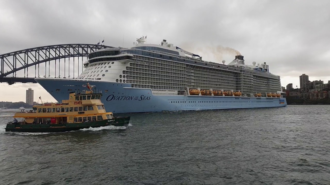 Ovation of the Seas leaving Sydney YouTube Ovation of the Seas leaving Sydney YouTube
