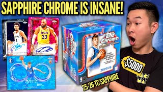 THE NEW 5 000 TOPPS CHROME SAPPHIRE BOXES ARE MADNESS 2025 26 TC Basketball Sapp