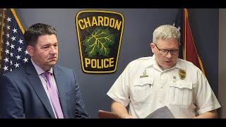 Chardon Police Hold Press Conference on Kurzinger Murder