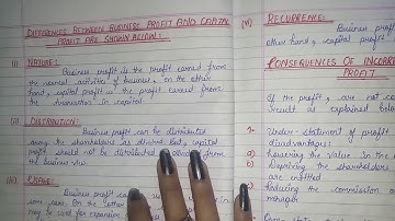 AUDITING-CHAPTER- 13(PART- 81)DIFFERENCE  BETWEEN  BUSINESS  PROFIT  AND CAPITAL  PROFIT