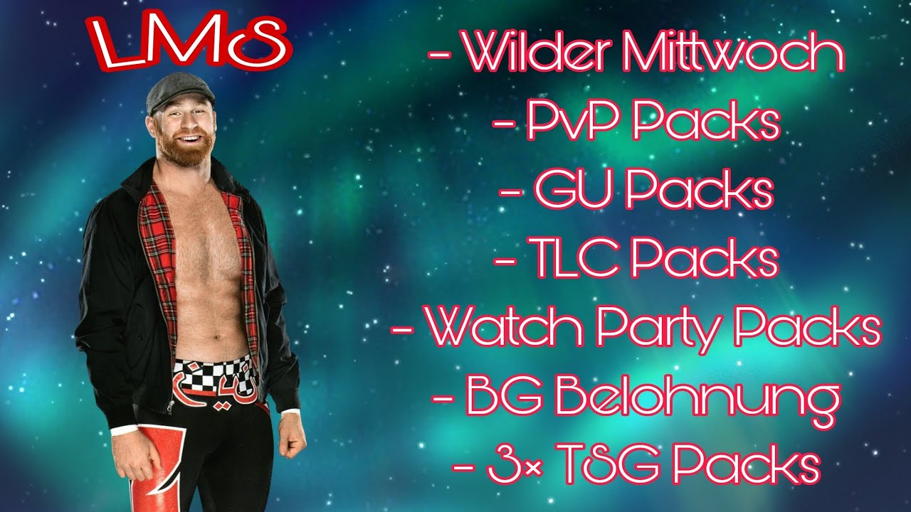 Wwe Supercard gönnt der wilde Mittwoch? Pvp/Bg/Tsg/Gu/Tlc Packs YouTube