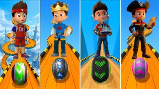 Sports Ryder vs King Ryder vs Mission Ryder vs Pirate Ryder | Paw Patrol Ball Run Challenge screenshot 5