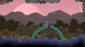 Starbound - how to beat first boss penguin UFO easy