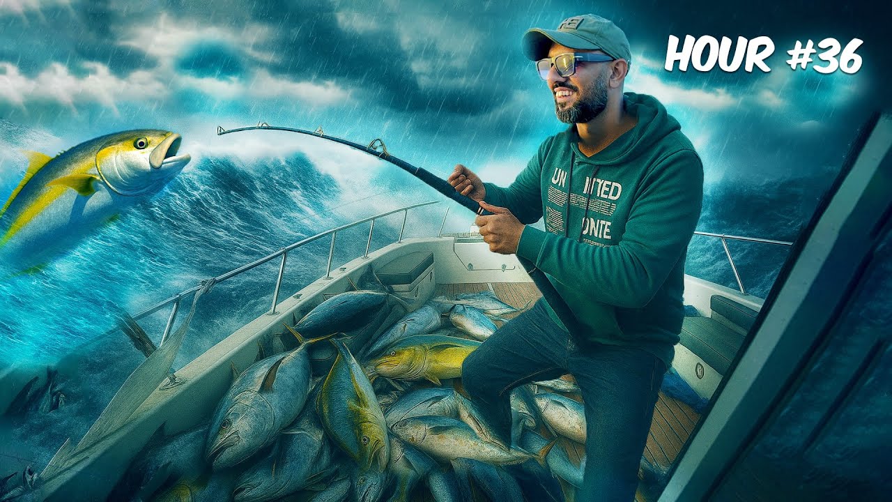 Rough sea mai Boat Crash | 36+ Hours Fishing Challenge | Giant Fish Catching with 