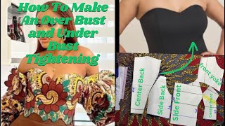 How To Draft An OVERBUST And UNDERBUST TIGHTENING/How To Draft Half Scale Bodicesewingtutorial