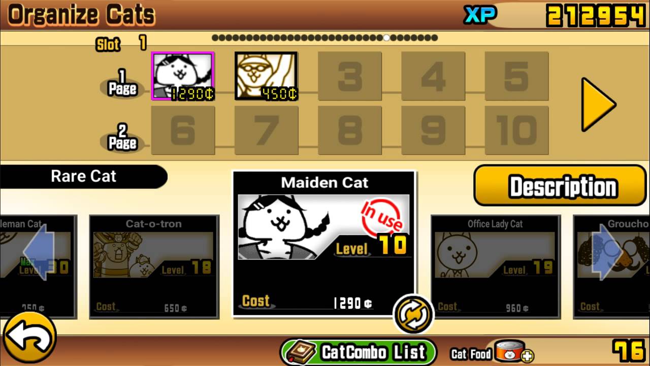 The Battle Cats Cat Combos, Sportswoman YouTube