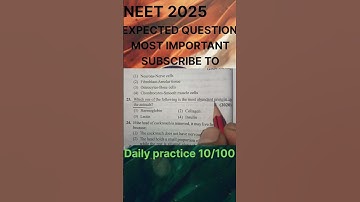 NEET 2025 EXPECTED QUESTIONS MOST IMPORTANT FOR BIOLOGY