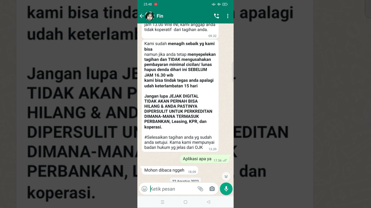 GALBAY FIN PLUS,INI RESIKO GA RESPON PENAGIHAN DC NYA 📵