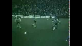 Fanion Newcastle SEC Bastia 1/16ème Finale Coupe UEFA 1977 Collector Vintage