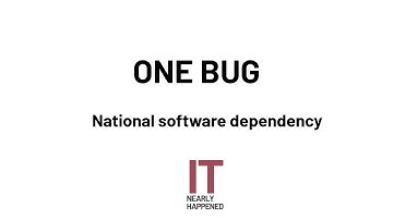 ONE BUG - National software dependency