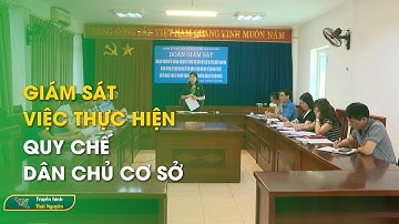 Giám sát việc thực hiện quy chế dân chủ cơ sở | Thái Nguyên TV